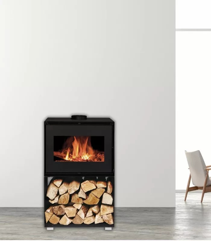 POÊLE À BOIS MATTEO 10KW | BÛCHES 50CM