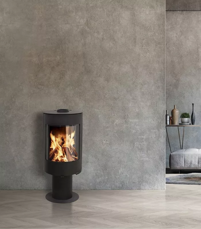 Le poêle à bois SERENA est un poêle en acier